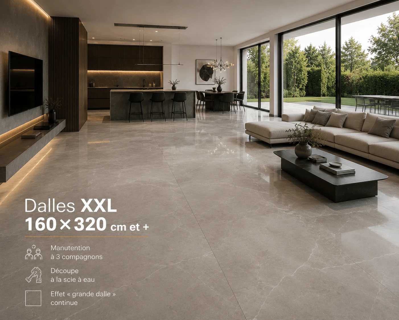 Dalle XXL 160×320