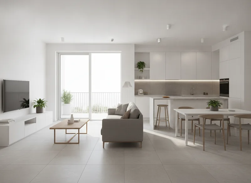 Pose de carrelage grand format et crédence de cuisine dans un appartement neuf de La Morinais à Saint-Jacques-de-la-Lande